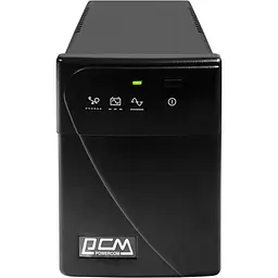 Джерело безперебійного живлення PowerCom BNT-800AP Black, 800VA, 480W, лінійно-інтерактивний, AVR, 2 розетки (IEC), захист RJ45 - мініатюра 2