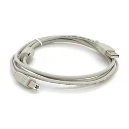 Кабель для принтера USB 2.0 AM/BM 1.8m ferrite white Voltronic (YT-AM/BM-1.8W)