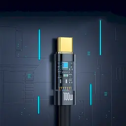 Кабель Baseus Explorer with Auto Shutdown USB-C to USB-C 100w 2m Cluster Black (P10319704111-00) [155540] - мініатюра 9
