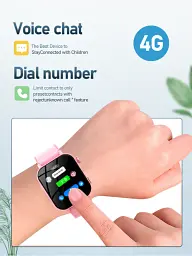 Смарт годинник-телефон дитячі Wonlex KT36 Original з відеодзвінком WI-FI GPS SIM-карта Black (18348) - мініатюра 7