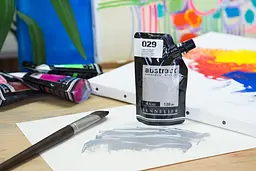 Акрилова фарба Sennelier Abstract, 120 мл, Переливчастий срібний (Iridescent Silver) - мініатюра 5