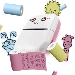 Портативний термопринтер JETIX Mini printer Pink - мініатюра 9
