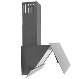 Витяжка декоративна похила Perfelli DNS 6452 D 850 GR LED - мініатюра 5