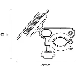 Тримач для велосипеда та мото Baseus PrimeTrip Series Stick-on Type (C40569001121-00) - мініатюра 3