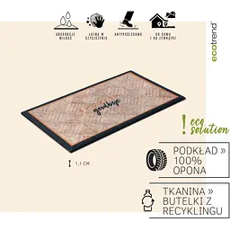 Килимок придверний MultyHome Seagrass 45x75 см (165483) - мініатюра 6