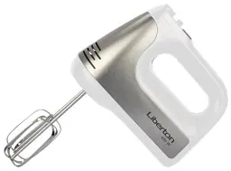Міксер Liberton LHM-2805, White, 600W, ручний, 5 швидкостей + режим Турбо, вінчики, гаки для замісу тіста