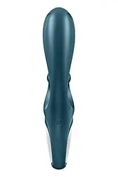 Смарт вібратор-кролик Satisfyer Hug Me Bluegrey, 2 мотори, діаметр 4,2см, широка кліторальна частина - мініатюра 6