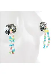 Наклейки на соски з цукерками Spencer & Fleetwood Candy Nipples Tassels мульти - мініатюра 2