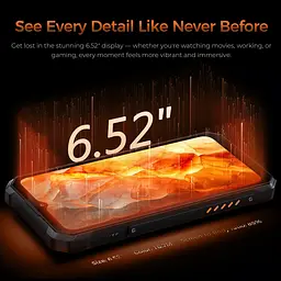 Смартфон Oukitel wp53s 6.52"HD /4GB/128GB/ T615 /11000mAh /13+5Мп/ IP69K /NFC/Ліхтарик Black - мініатюра 6