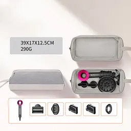 Сумка-чохол для зберігання фена BUBM Dyson Supersonic 39x17x12.5 см Сірий (IBH061S) - мініатюра 9