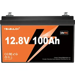 Акумулятор Yeagulch LiFePO4 12V (12.8V/100Ah/1280Wh) (YEAGULCH-12.8V/100Ah)