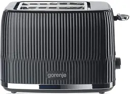 Тостер, 850Вт, пластик/метал, чорний Gorenje kuh0014922 - мініатюра 3