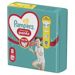 Підгузки-трусики Pampers Active Baby Pants розмір 8 (17+ кг) 32 шт. - мініатюра 2