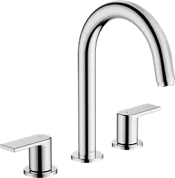 Змішувач Hansgrohe Vernis Shape для умивальника на 3 отвори з донним клапаном pop-up Chrome 71563000 Хром