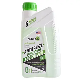 Антифриз Nowax Green G11 концентрат зелений 1 кг (NX01010) - мініатюра 2