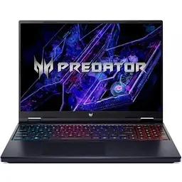 Ігровий ноутбук Acer Predator Helios Neo 16 AI PHN16-73 (NH.QX5EX.003), Intel Core Ultra 9 275HX (до 5,4 ГГц), 16-дюймовий WQXGA-дисплей, 32 ГБ, SSD на 1 ТБ, NVIDIA Abyssal Black