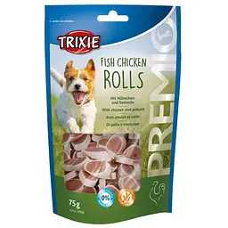 Ласощі для собак Trixie PREMIO Chicken and Pollock Rolls 75 г (курка і лосось)