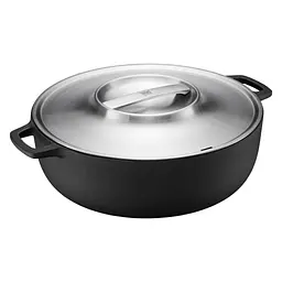 Кастрюля Fiskars Norden Grill с чугунной крышкой 6 л (1066430)