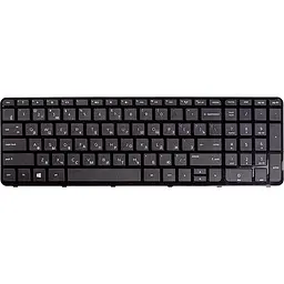 Клавіатура для ноутбука HP Pavilion 17-e152sr чорний, чорний фрейм