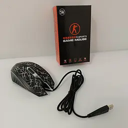 Ігрова мишка Azzor дротова USB шнур 135 см велика - мініатюра 10