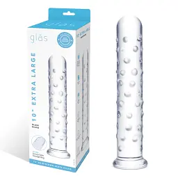 Фалоімітатор Glas Extra Large 25 см (прозорий) - мініатюра 8
