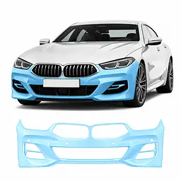 Антигравійна захисна бронеплівка за лекалами для BMW 8 Series G15/G14/G16 facelift 2022- передній бампер