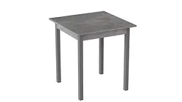 Стіл кухонний Ferrum-decor Дієго 75x80x80 Сірий ДСП Бетон 16мм (FRD-105577)