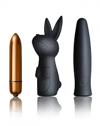 Вібронабір Rocks Off Silhouette - Dark Desires: віброкуля та дві силіконові насадки