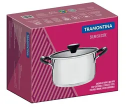 Каструля з нержавіючої сталі Tramontina Solar Silicone (1,8 л) 16 см (62124/163) - мініатюра 2