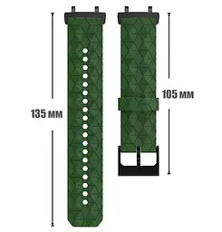 Ремінець Primolux Dimond силіконовий для годинника Xiaomi Amazfit T-Rex 3 (W2323GL2N) - Army Green - мініатюра 6