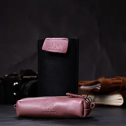 Жіноча шкіряна ключниця GRANDE PELLE 14х3х4 см acs0028320 - мініатюра 7