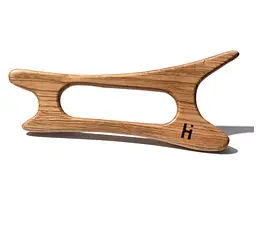 Шкребок-масажер гуаша для обличчя та тіла дерев’яний Лань Wooden gouache massager for face and body Hind Hillary