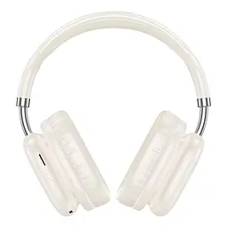 Накладні навушники Hoco W52 Wonderful, BT headphones, BT5.4, AUX, TF, 400mAh, 46h, Milky white - мініатюра 2