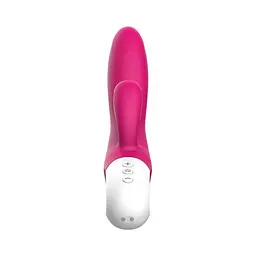Вібратор-кролик Liebe Bend It Plus Rechargeable Cerise, гнучкий, 2 мотори, 10 режимів - мініатюра 3