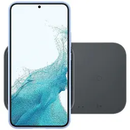 Бездротовий зарядний пристрій з блоком живлення Samsung EP-P5400 Wireless Charger Duo 15W Black (EP-P5400TBRGRU) - мініатюра 2