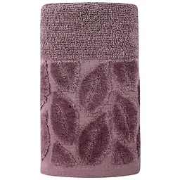 Рушник махровий Soho Leaves Purple бавовна 30х50 см (30*50 Leaves Purp) - мініатюра 2