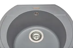 Кухонна мийка гранітна Miraggio Tuluza gray 520x483x204 00210206, Сірий - мініатюра 3