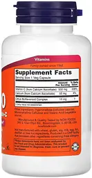 Вітаміни та мінерали NOW Vitamin C-500 Calcium Ascorbate, 100 вегакапсул - мініатюра 2