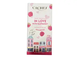 Білий шоколад Cachet In Love with Raspberry 100 г (5412956214359)