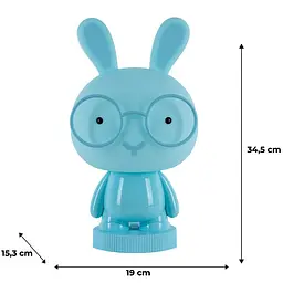 Світильник-нічник Kite LED з акумулятором Bunny блакитний (K24-490-1-3) - мініатюра 5