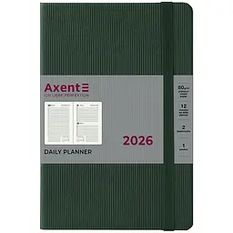 Щоденник Axent Partner Lines 2026 темно-зелений 145 x 210 мм (8815-26-23-A)