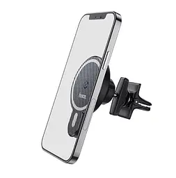 Автомобільний тримач для телефону Hoco CA85 з бездротовою зарядкою MagSafe 5W-15W - мініатюра 2