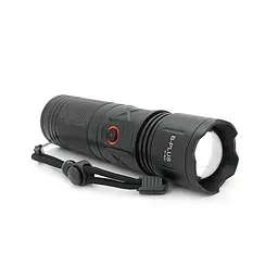 Ліхтар пошуковий BP-W920 LED PM60, Zoom, 4 режими, індикація заряду, живлення від 3*18650, IP65, кабель USB, 210х100х70мм, 0,570кг, Black, BOX