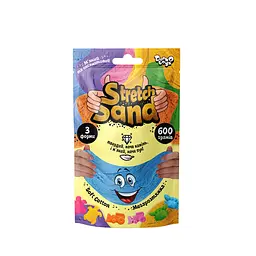 Креативна творчість Stretch Sand, пакет, 600 г (українською), Danko Toys