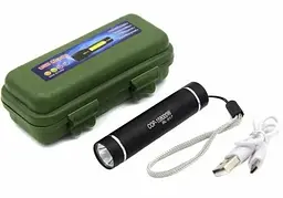 Ручний LED ліхтар акумуляторний мініатюрний ліхтарик USB зарядка Bailong BL 517