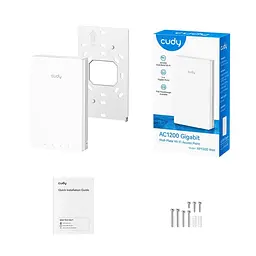 Точка доступу настінна WiFi 5 Cudy AP1300 Wall з підтримкою Mesh дводіапазонна гігабітна AC1200 (73-00659) - мініатюра 5