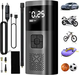 Портативний компресор Wireless Pump 12В ST5509D ∙ Багатофункціональний портативний Wireless Pump компресор - мініатюра 2