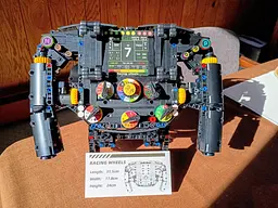 Конструктор руль Ferrari steering wheel симулятор керма суперкара гоночного автомобіля для дітей та дорослих, 833 деталі - мініатюра 9