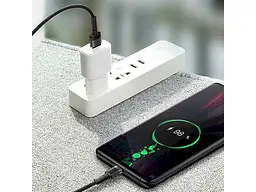 Кабель USB Type-C BASEUS Cafule HW Quick Charging Data cable For Type-C 40W 1m Gray Black (CATKLF-PG1) - мініатюра 5
