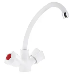 Змішувач для кухні Plamix AMA-271 white PM0696, Білий
